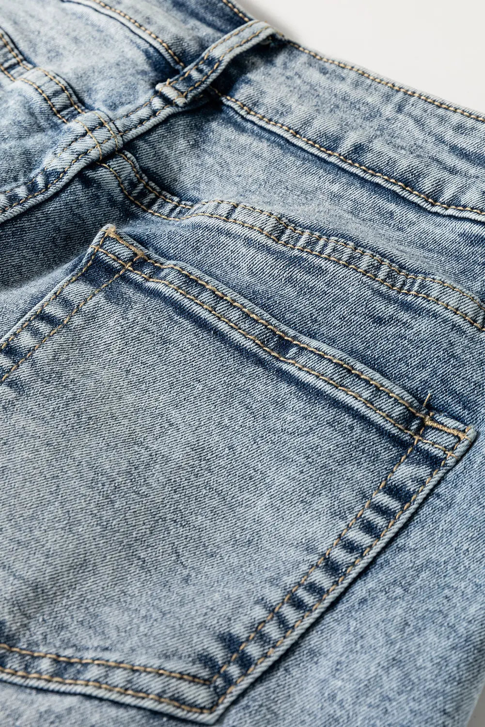 Myosotis High Rise Button Zip Fly Medium Wash Jeans Dear-Lover Dropshipping