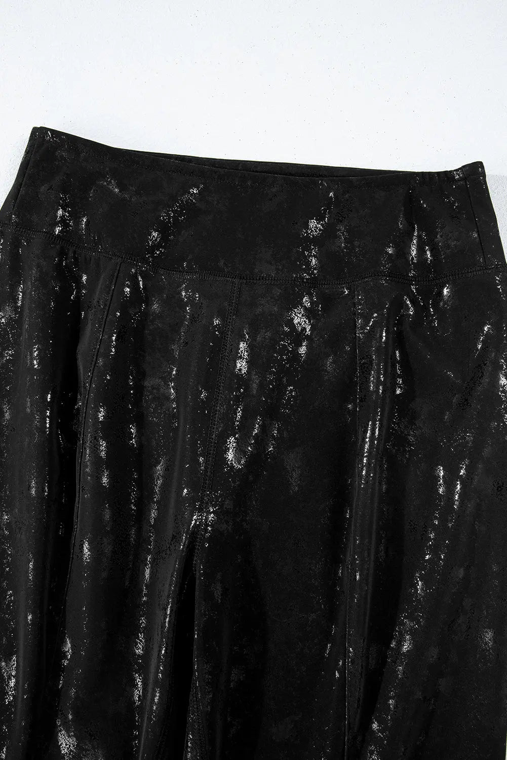Black Faux Leather Splits High Waist Leggings Dear-Lover Dropshipping