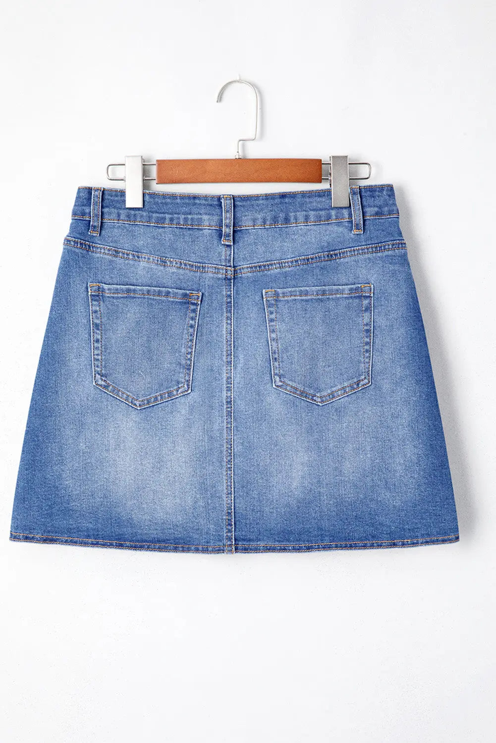 Ashleigh Blue Wrapped Crossed Waist Denim Mini Skirt Dear-Lover Dropshipping