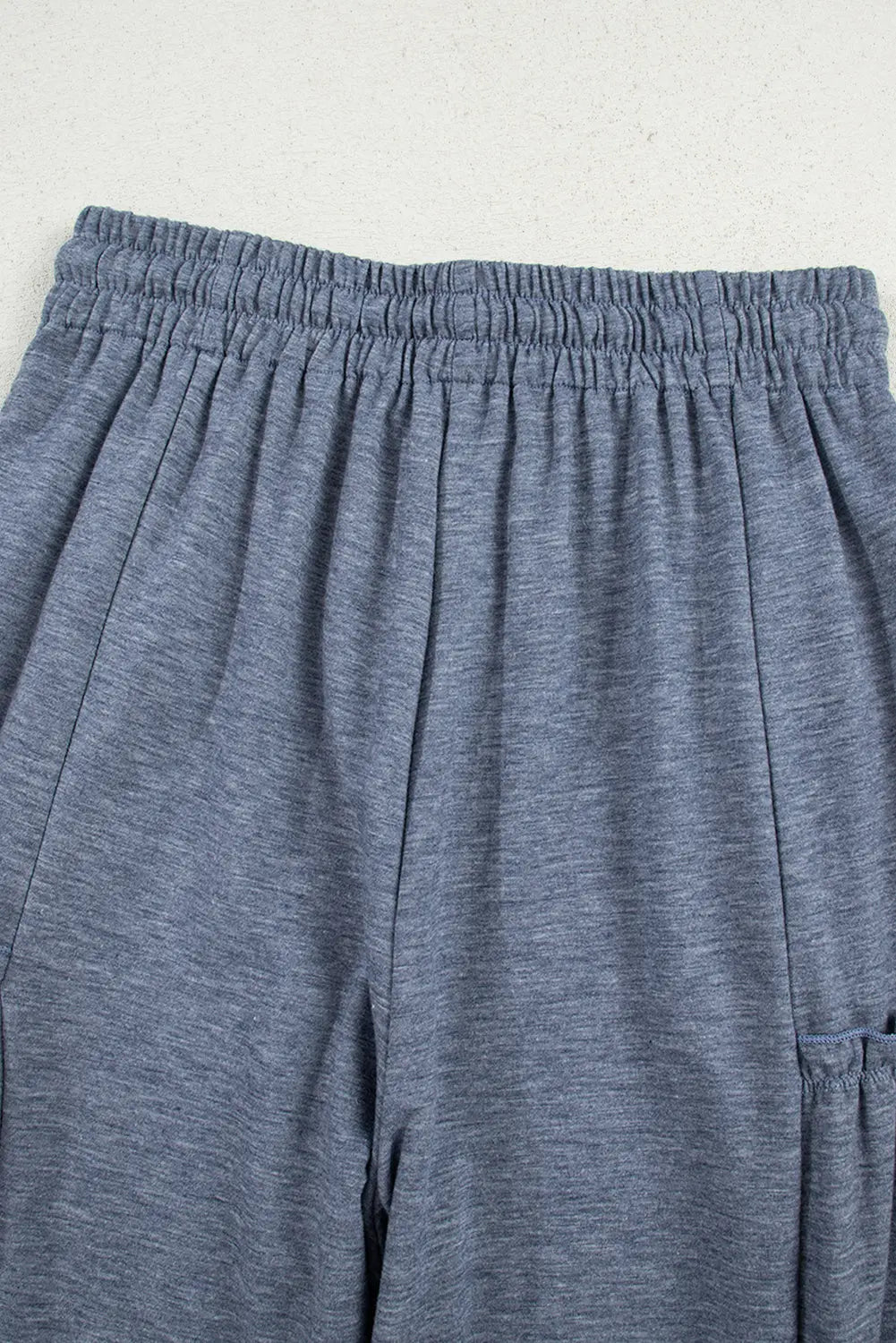 Frilled Detail Wide Leg Drawstring Elastic Waistband Pants Dear-Lover Dropshipping