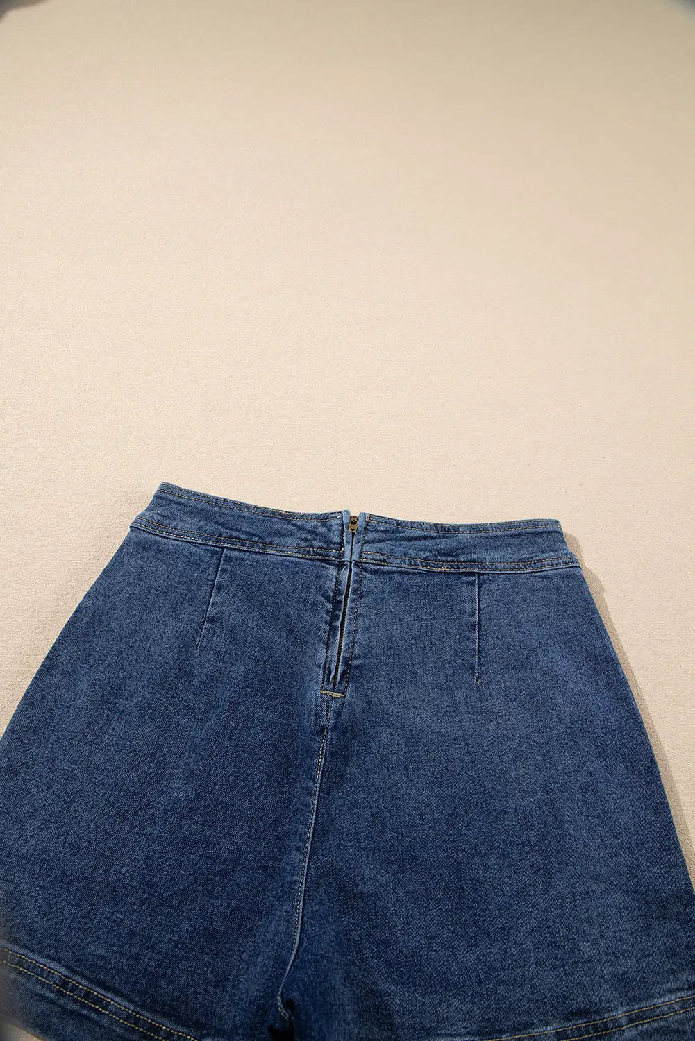 Ashleigh Blue Faux Wrapped Mini Denim Skort Dear-Lover Dropshipping