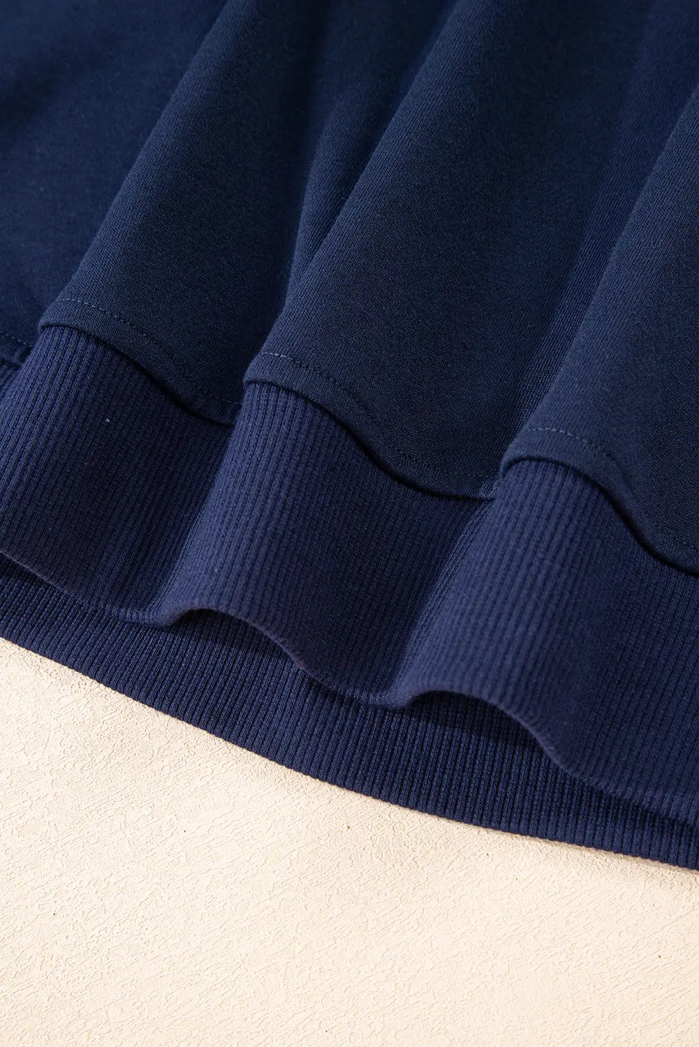 Dirty blue Varsity Striped Detail Crewneck Pullover Elastic Sweatpants 2pcs Outfit Dear-Lover Dropshipping