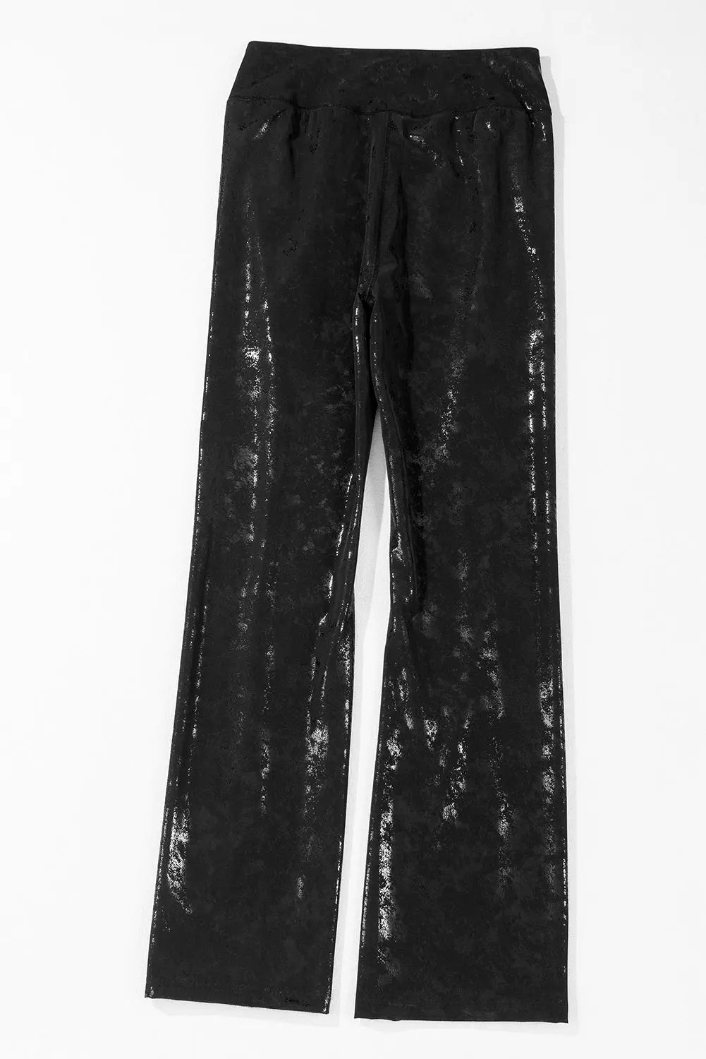 Black Faux Leather Splits High Waist Leggings Dear-Lover Dropshipping