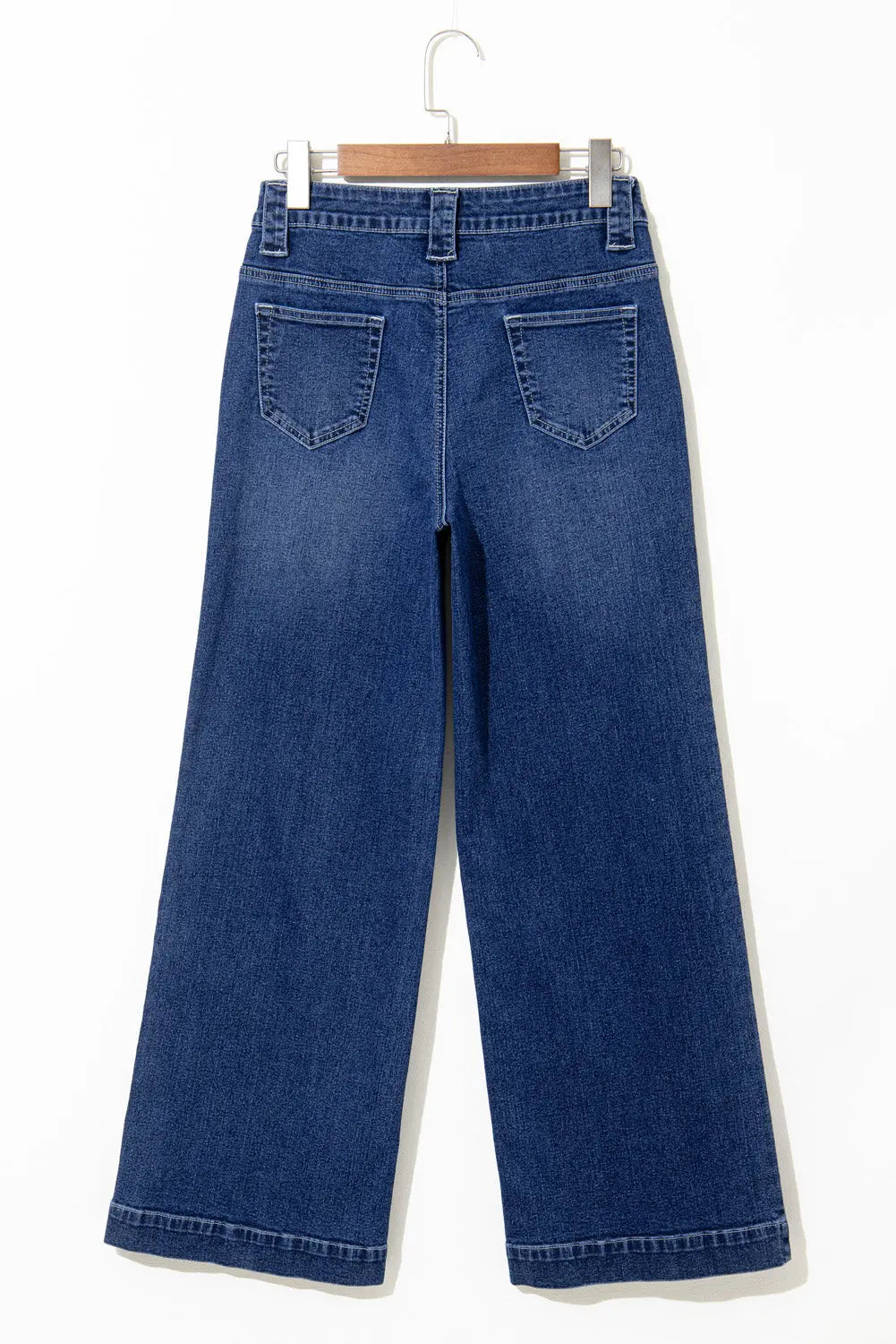 Sail Blue Wide Leg Pocketed High Waist Jeans Dear-Lover Dropshipping
