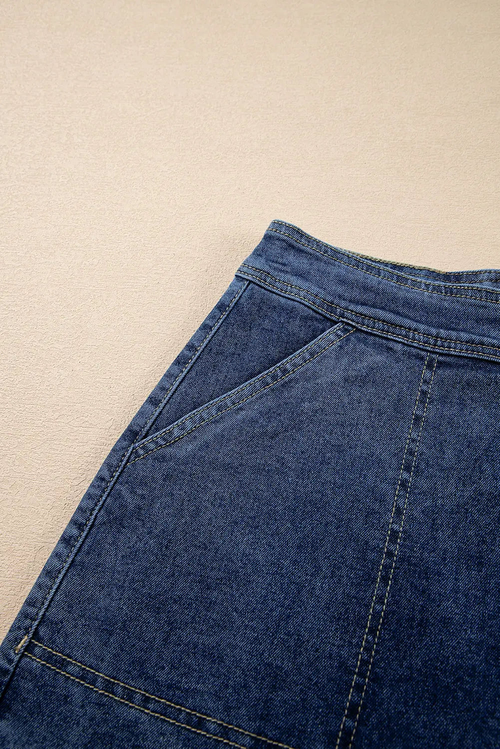 Ashleigh Blue Faux Wrapped Mini Denim Skort Dear-Lover Dropshipping