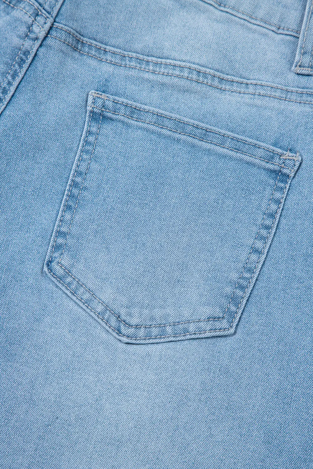 Beau Blue High Rise Barrel Relaxed Patch Pocket Jeans Dear-Lover Dropshipping